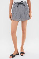 Multi Neci Gingham Shorts with Belt
